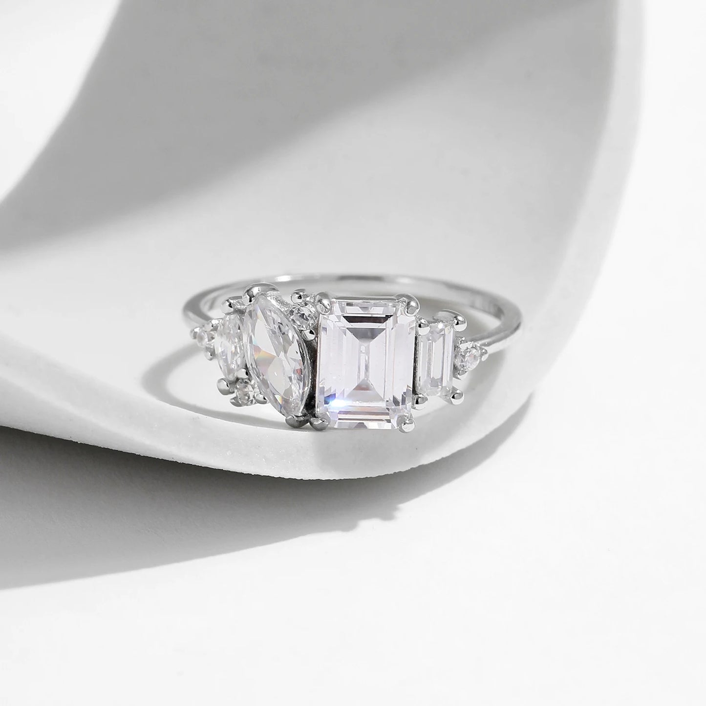 Luxury Marquise Cut CZ Statement Ring