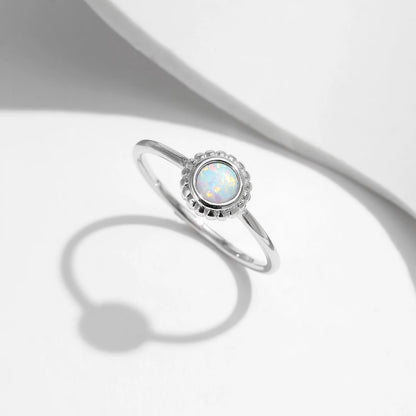 Vintage Sunflower Opal Ring