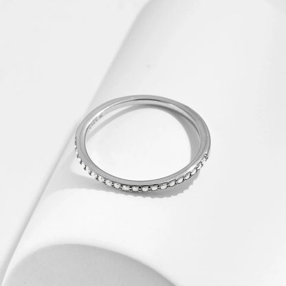 Simple Eternity Moissanite Band