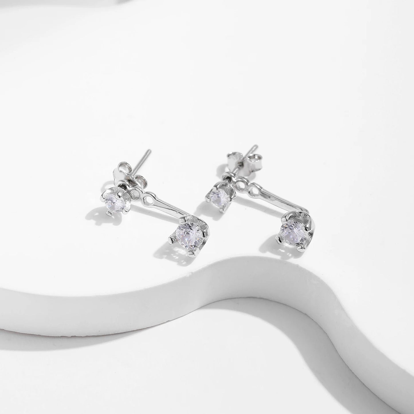 Dazzling CZ Stud & Ear Climbers