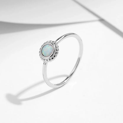 Vintage Sunflower Opal Ring