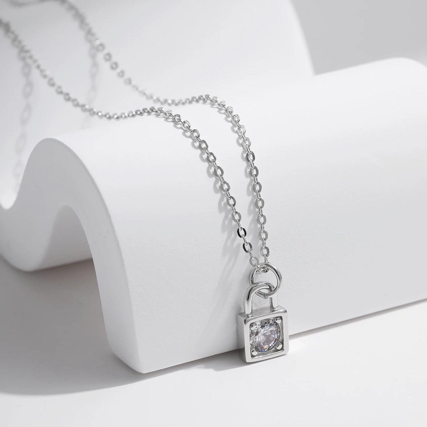 Eternal Lock Moissanite Necklace