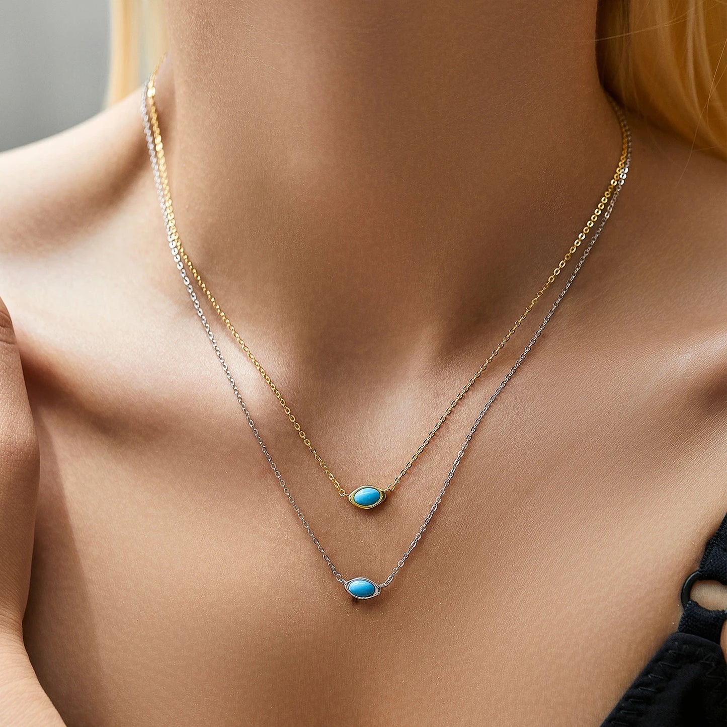 Turquoise Bliss Silver Necklace