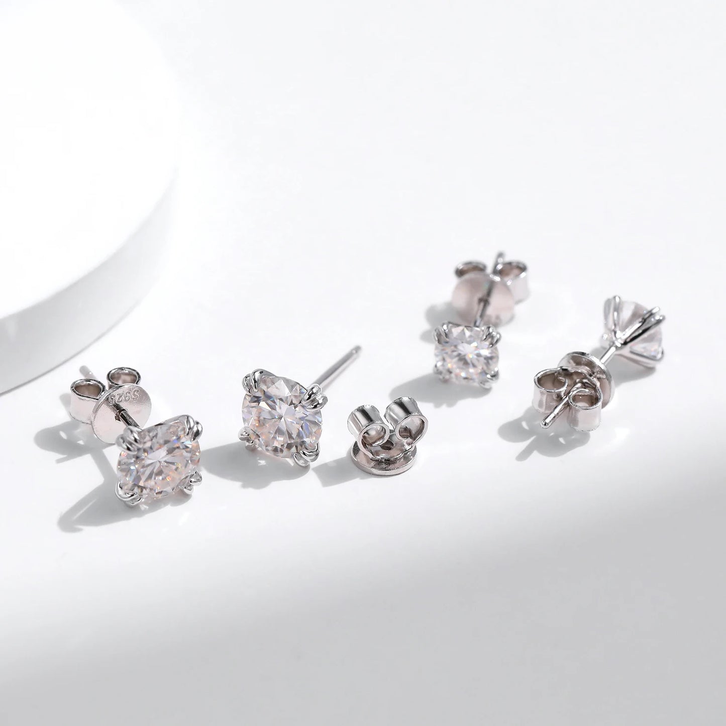 Brilliant D Color Moissanite Stud Earrings