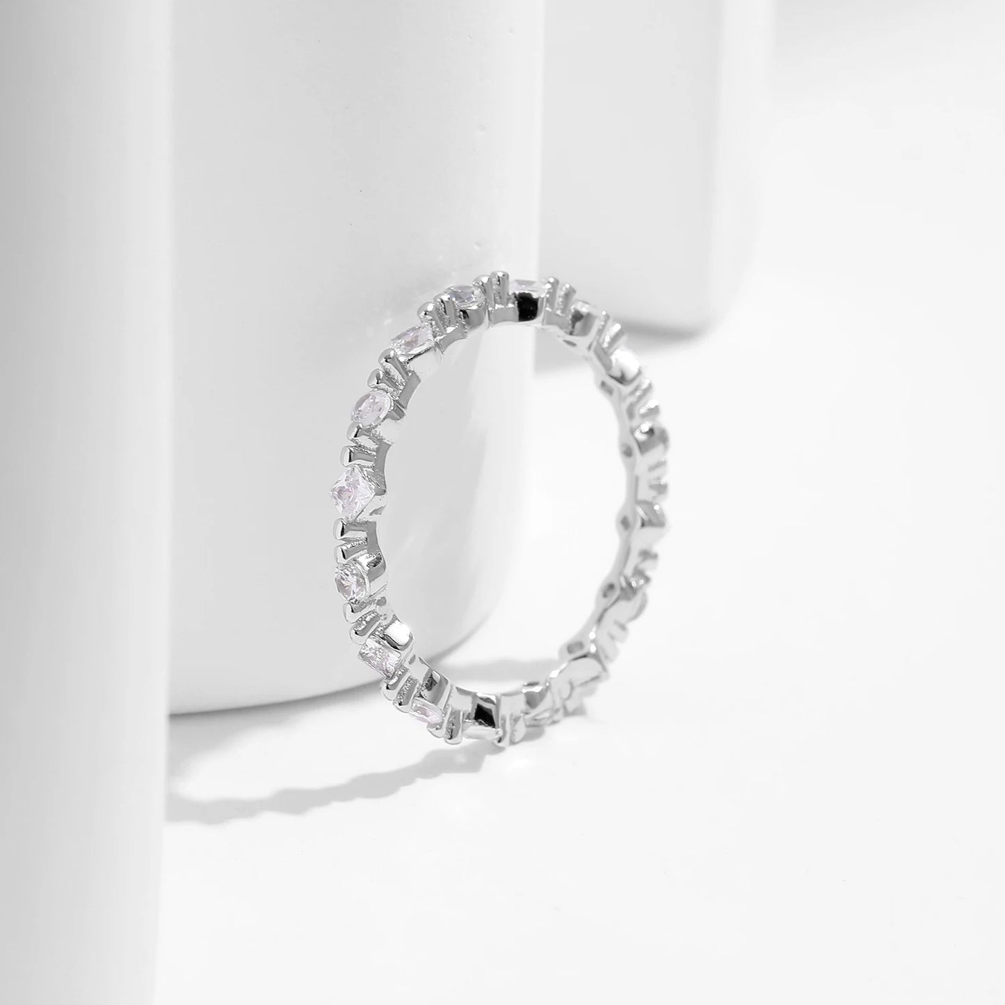 Slim CZ Eternity Ring.