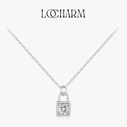 Eternal Lock Moissanite Necklace