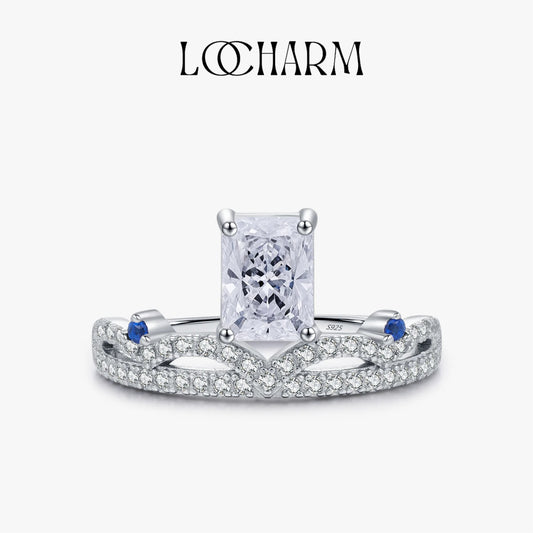 Crushed Ice CZ Crown Ring