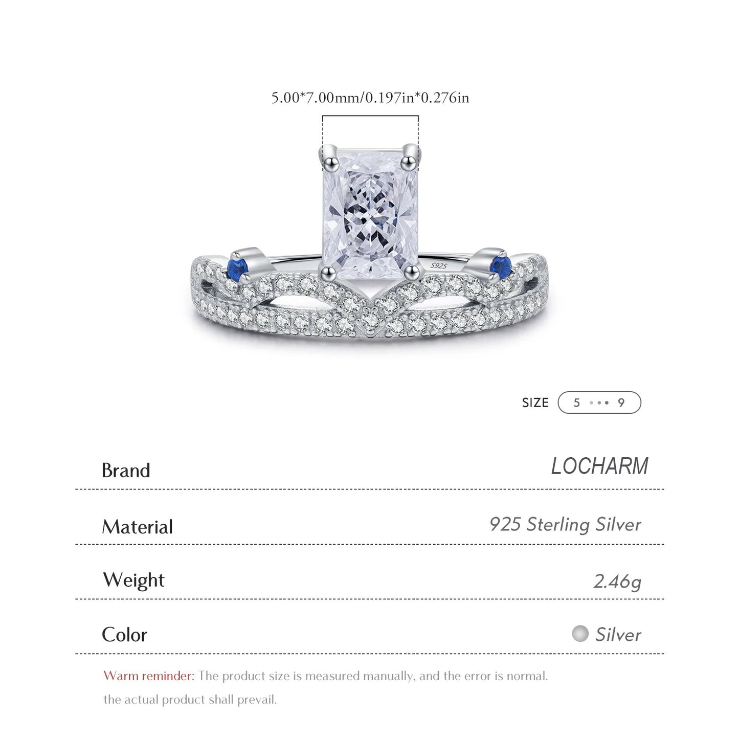 Crushed Ice CZ Crown Ring