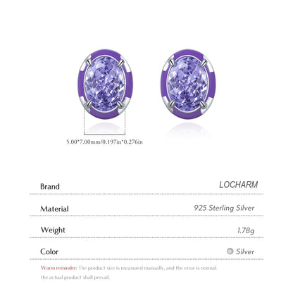 Crushed Ice Cut Lavender CZ Earrings – Sterling Silver