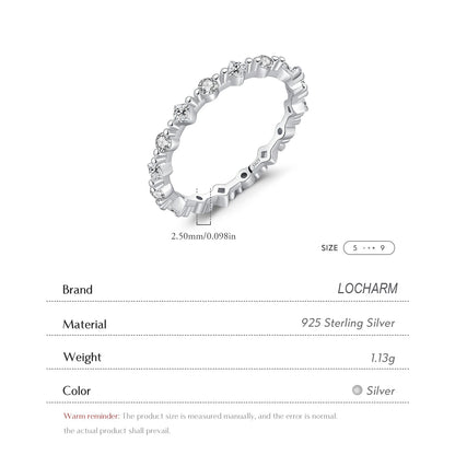 Slim CZ Eternity Ring.