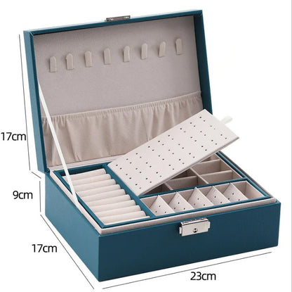 Luxury Leather Anti-Oxidation Jewelry Box