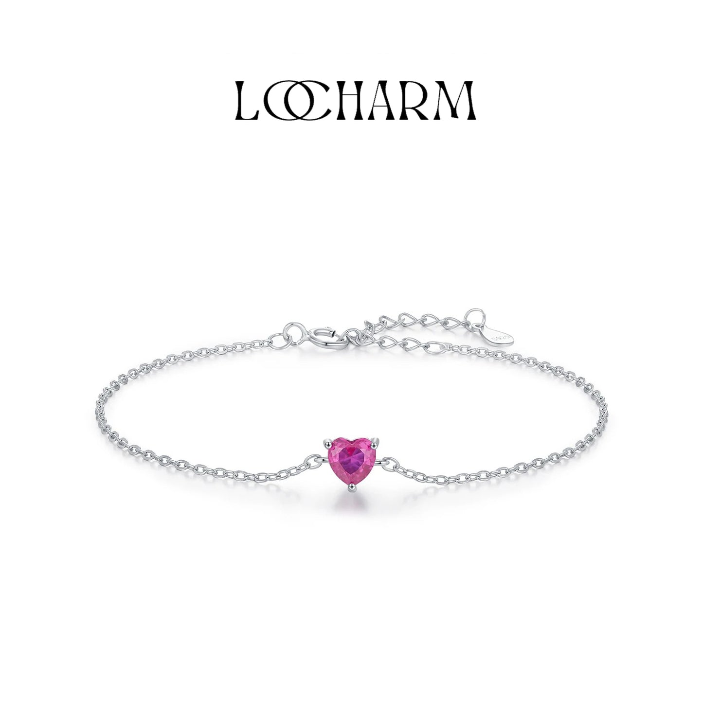 Radiant Rose Heart Bracelet