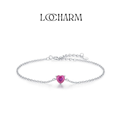 Radiant Rose Heart Bracelet